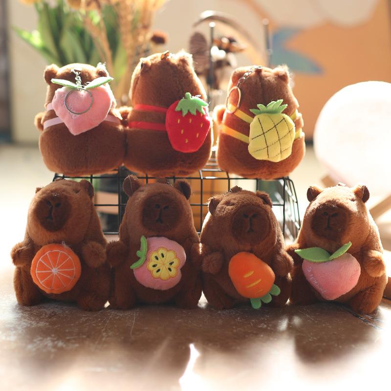 Cute Cute Kapibala Pendant Plush Toy Doll Capybar Bag Hanging Decoration Keychain Doll Doll