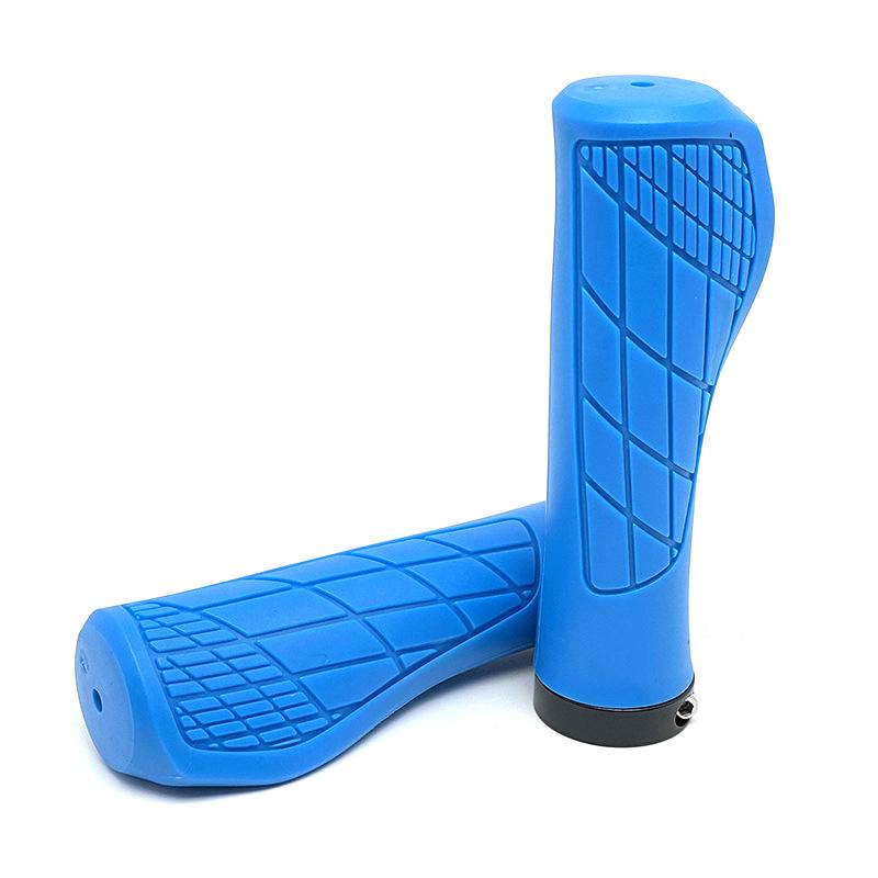 1Pair Bicycle Grips Shockproof Bike Handlebar Cover Anti-Slip Lockable Grips Ergonomic Cycling Rubber Handle Grips