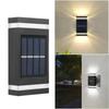 Solar Wall Lamp Outdoor Waterproof Solar Powered Light UP And Down Illuminate Home Garden Yard Decoration Outside Light