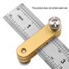 Steel Ruler Positioning Block Aluminum Alloy Angle Scriber Line Marking Gauge High Precise Ruler Locator for Carpentry Scriber