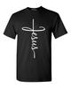 Jesus Cross T-Shirt Christian Religious Faith Disciple Church Christ Bible Tees