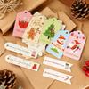 50Pcs Paper Card Christmas Decoration Hanging Christmas Tree Pendant Ornament Santa Claus Xmas for Home Decor DIY Party Supplies