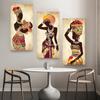 Nordic Modern Art Canvas Painting African Black Women Posters and Printed Ethnic Wall Art Pictures Living Room Home Decoration