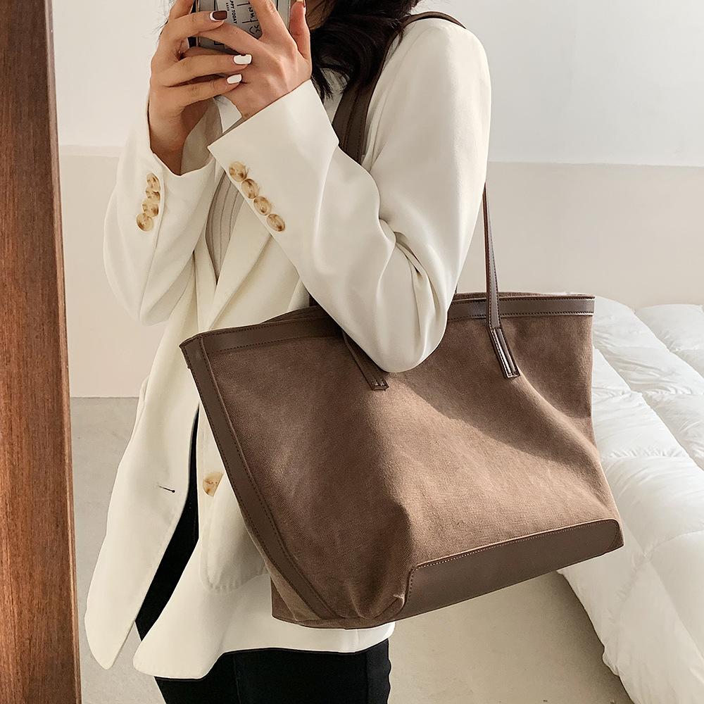 Fashion Trend Ladies Large-capacity Canvas One-shoulder Tote Bag