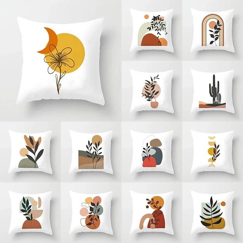 Bohemian Home Decor Pillow Case Abstract Simple Geometric Print Throw Pillow Case Bedroom Room Living Room Sofa Cushion Cover