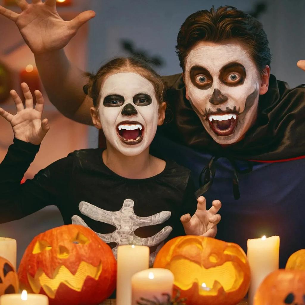 12 Types of Dentures for Halloween Cosplay Makeup Party Prank Funny Ghost Festival Crooked Teeth Soft Rubber Teeth Prank Prop