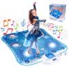 Frozen Toy Dance Mat for Girls - Electronic Dance Mat with Wireless Bluetooth, Light-Up LED, Kids Musical Dance Floor Mat, BirthdayChristmas Gift for