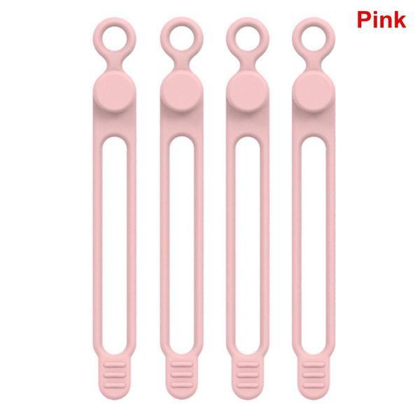 10/20/30PCS Cable Storage Mobile Phone Cable Winder Earphone Clip Charger Cord Organizer Management Multifunctional Silicone Wire Cord Fixer Holder