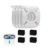 4 Pack Replacement Filters For Pet Fountain Unique Quadruple Filtration System Quadruple Filtration Replacement