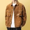 Men's Retro Denim Workwear Jacket: Trendy Korean Style for Spring & Autumn