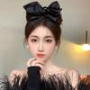 2025 High-End Black Bow Shark Hair Clip - Elegant All-Match Hair Accessory