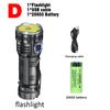 F82 8*XPG LED 3000LM Floodlight Steel Flashlight Tail Magnetic Lamp SOS Red Light Rechargeable Torch Pen Clip Camp Climing