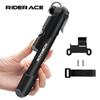 Mini Portable Bicycle Pump With Gauge Bike Hand Air Pump Outdoor Riding Cycling Hand Tire Air Inflator For Presta Schrader Valve