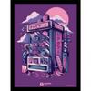 Retro Vending Machine Framed Poster