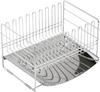 Shimomura Planning Mini Draining Rack In Stainless Steel Dish Holder Compatible with a Variety of Tableware Tray with Water Flowing Compact For 1 To 2