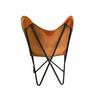 Leather Handmade Butterfly Chair Sleeper Seat Folding Modern Sling Lounge Accent
