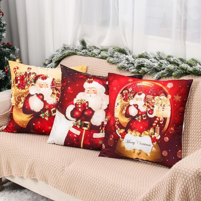 Santa Pillowcase Happy New Year Xmas Gifts Christmas Decor for Home Merry Christmas Ornament Navidad Natal Xmas Gifts