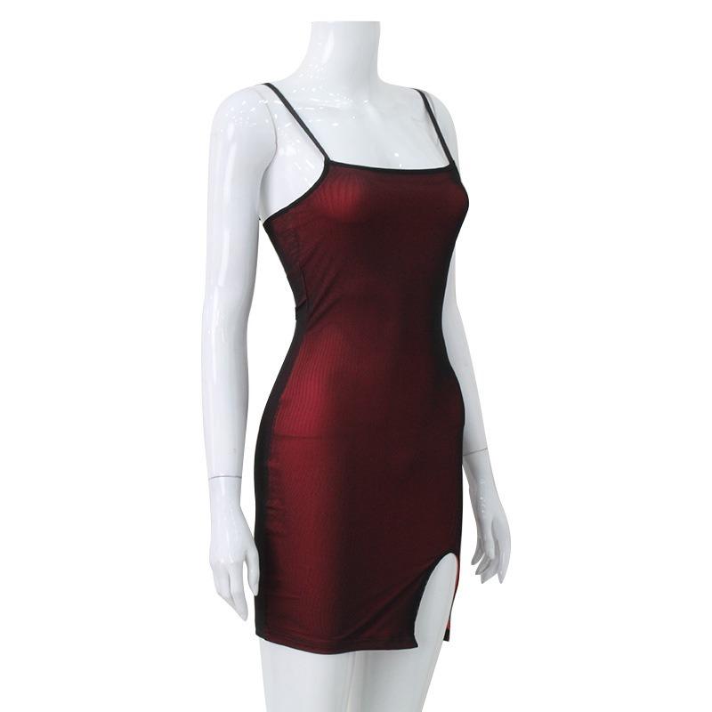 Women's Halter Low Cut Open Fanny Pack Hip Sexy Spice Trend Dress