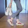 Spring Trend Thick Soled Women's Shoes 2025 New Board Shoes Matching Color Increase Sports Shoes Fashion Casual Shoes