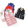 Autumn Winter Children Thicken Vest Baby Boys Girls Solid Color Waistcoats Kids Zipper Outerwear Children's Clothing