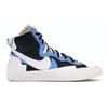 Sacai X Blazer Mid Black Blue Unisex Sneakers University-Blue Sail White BV0072-001