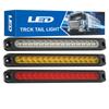 15LED Car & Truck Tail Strip Light, 12V-24V, Strobe Signal Warning