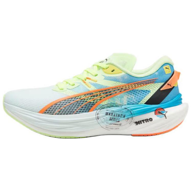 Puma Deviate Nitro 3 Marathon Series Men Sneakers Blue Nitro-Blue Fizzy-Apple 310195-01