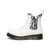 Dr. Martens Leather Short Chelsea Boots Women Boots White 27794100