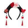 Sweet Chinese Style Hair Hoop Long Tassel Children Hair Bands Retro Hanfu Flower Headband  Festival