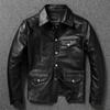 Imported Oil Wax Top Layer Leather Jacket Leather Jacket Male Brakeman Casual Lapel Dispatcher Horse Leather Jacket