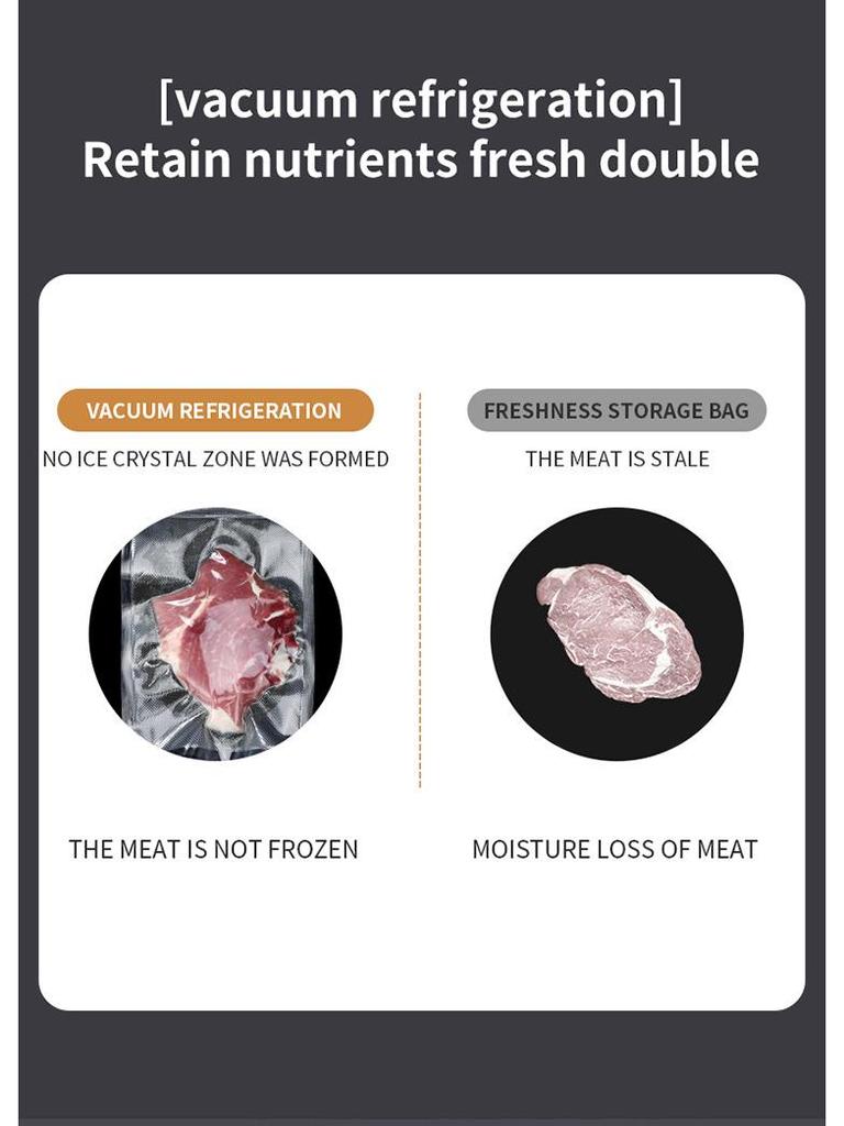 Digital Vacuum Sealer: Automatic Sealing with Display for Dry/Wet Food and Fruit Packaging