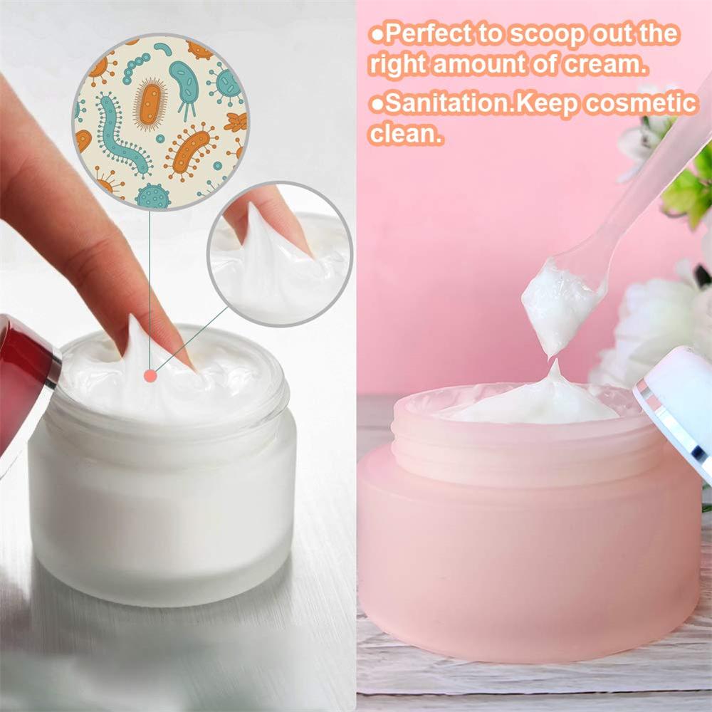 50 Pcs Plastic Spatula Set, 4 Colors 8.2x1.5cm Cosmetic Mixing Paddles for Creams Face Mask Makeup