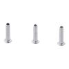 100Pcs M2 M2.5 M3 Aluminum Flat Truss Head Silver Tone Semi-hollow Bolts Half Semi-Tubular Rivets