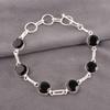 Black Onyx Gemstone 925 Solid Silver Jewelry Handmade Bracelet Anniversary Gift RB-14-17