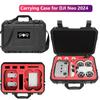 Portable Hard Carrying Case for DJI Neo Drone 2024 Fly More Combo PU Travel Storage Bag Waterproof Protector Accessories