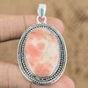 Sterling Silver Rhodochrosite Gemstone Unique Anniversary Boho Pendant Jewelry