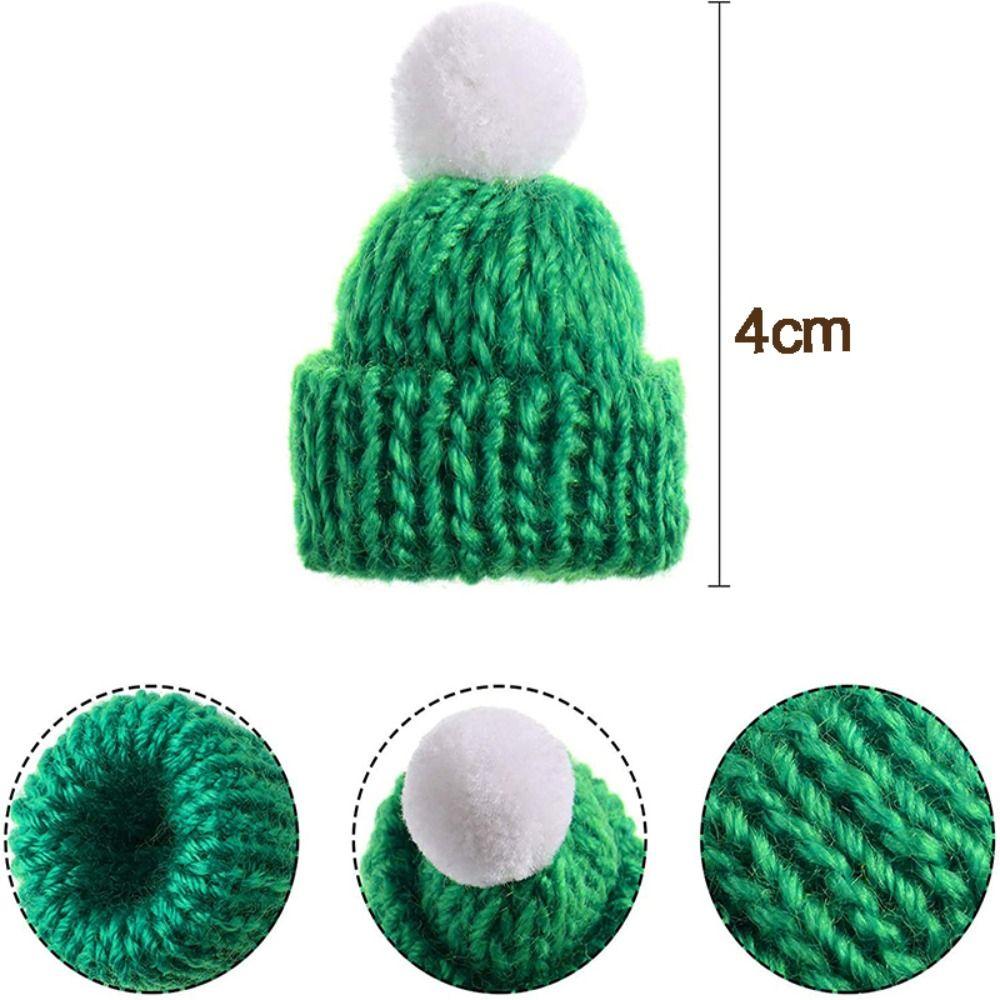 20pcs Yarn Doll Hats Knitting DIY Sewing Crafts Mini Party Cap  Christmas