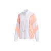 Neo Color Block Retro Stand Collar Casual Sports Jacket Women Jacket White Pink EI4265