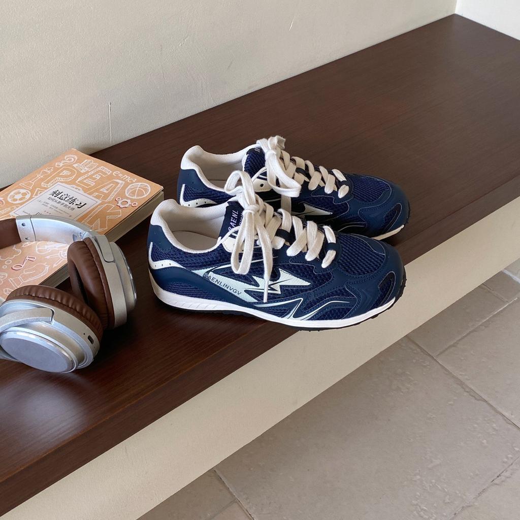 Retro Contrasting Color Dexun Shoes Women's 2025 New Fashion Versatile Mesh Breathable Sports and Leisure Forrest Gump Shoes