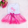 Pet Puppy Small Dog Cat Lace Skirt Princess  Dress Clothes Costume