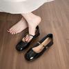 Weiwei Girl 6827-1 Retro Hepburn Style Single Shoes Women's Summer Thick Heel with Shallow Mouth French Mary Jane Shoes