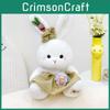 Toy Rabbit Plush With Pink Dress Soft Rabbit Stuffed Animal For Gift Kids
