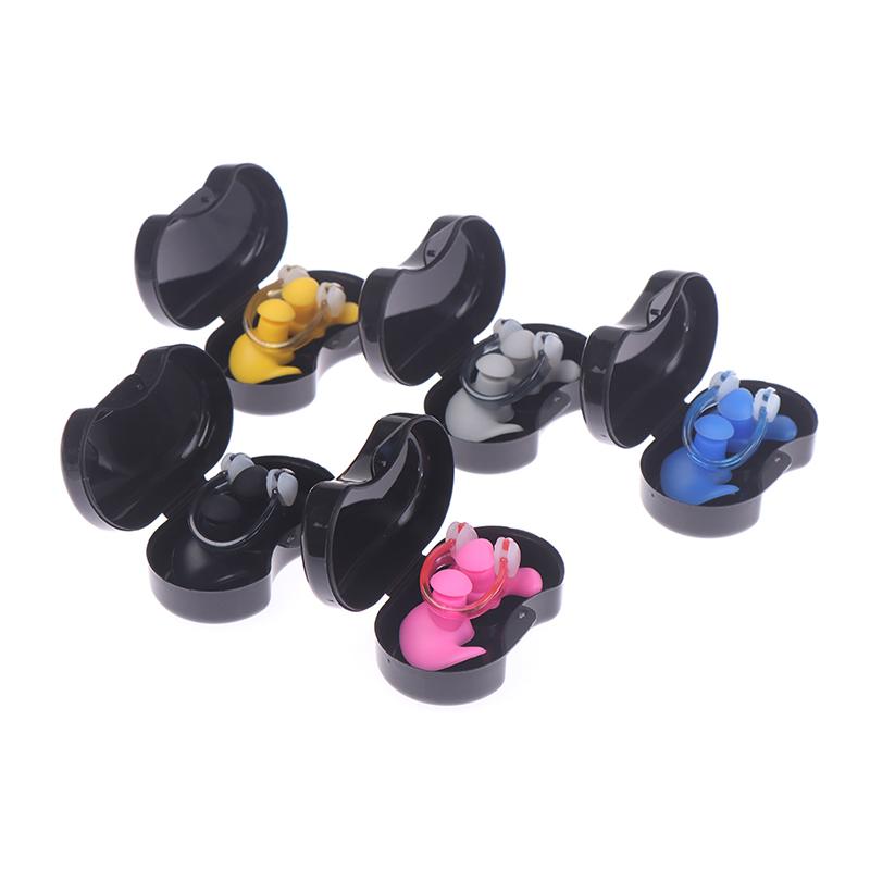 Summer Swimming Earplugs Nose Clip Silicone Waterproof  Diving Ear Plugs