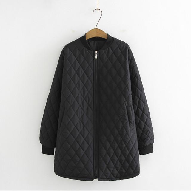 Jacket Women Parka Clothing Loose Winter Coat Female Zipper Windbreaker Outerwear