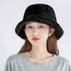 Women's Fashion Autumn and Winter Warm Fleece Lined Cap Japanese and Korean Style Personalized All Match Bucket Hat