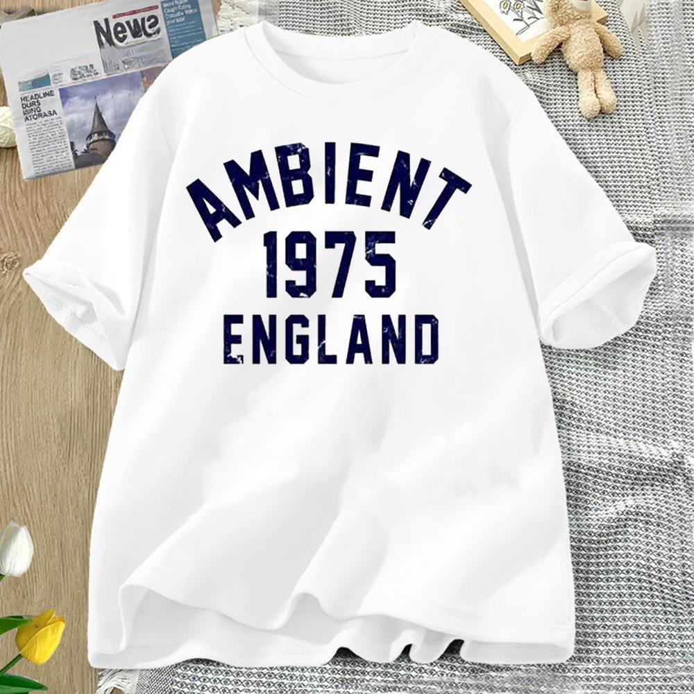 Ambient Music 1975 Brian Eno The Orb Synthesizer Best Seller Top Tee T Shirt Great for Running and Weekend Letter Clothes