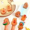 Kawaii Capybara Spring Clips Cartoon Capybara Thick Plastic Spring Clips Office Useful Clips Student Stationery