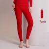 Women's Wool Thermal Underwear Set - Thickened Brushed Edge for Autumn and Winter Warmth