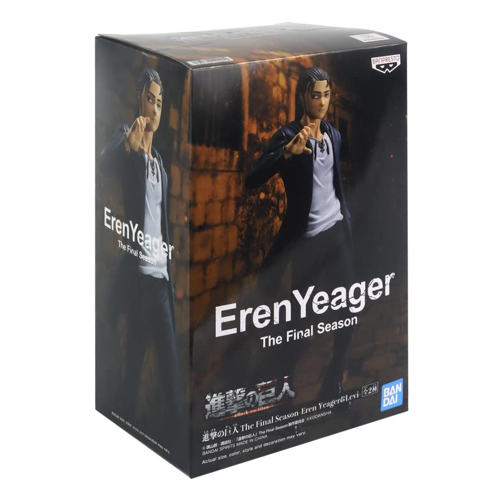 Attack On Titan The Final Season Eren Yeager Levi Eren Yeager Figure &