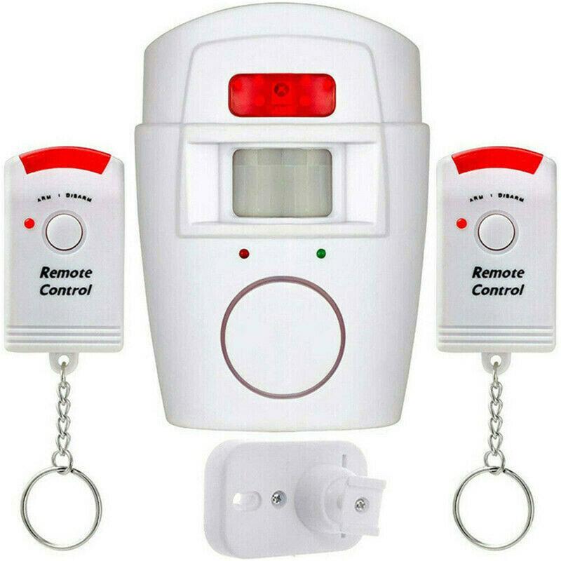 Wireless Motion Detector Alarm Indoor Motion Sensor Alarm With 2 Remote Controls Wireless High